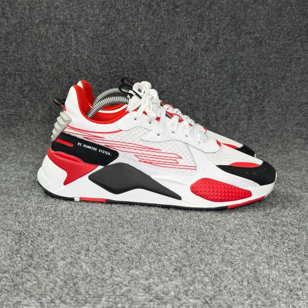 Puma RS-X Running Systems Shoe Mens 9 High Risk Red White Black Athletic Sneaker